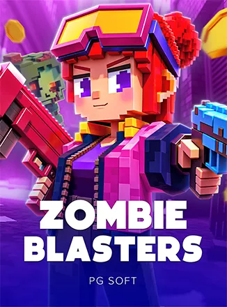 ภาพหน้าปกเกม Zombie Blasters แสดงธีมการผจญภัยกับซอมบี้
